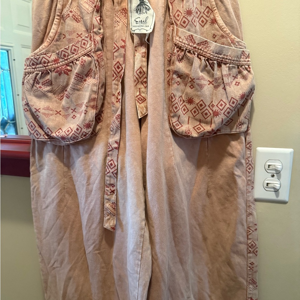 NWT Easel tribal print mixed mineral washed Women's Pants - Picture 9 of 9